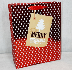 Пакет подарочный новогодний 83205(32х26х10 см)