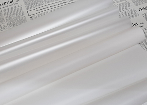Бумага-калька  для упаковки цветов и подарков  белый перламутр .( 60х1000 см )