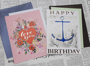 Открытки  в конвертиках41425  (2 шт), ЦЕНА ЗА 1 ШТ