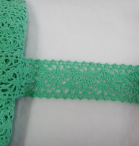 Кружево хлопковое 6899 ширина 2,5см , 5 метров )