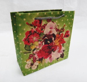 Пакет подарочный крафт 16168(16Х16Х8см )