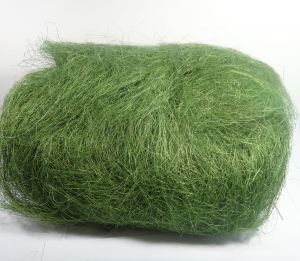 Сизаль натуральная ( 80 грамм ) .Цвет зеленый .