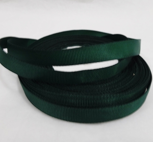 Лента репсовая 1.2см,18м темнозеленая