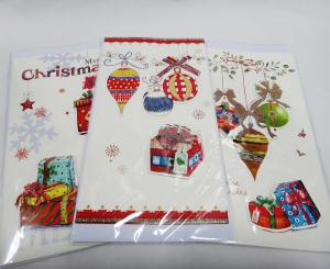 Открытка новогодняя 8218 (12х20,5 см).