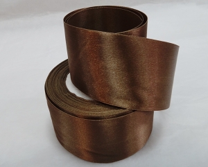 Лента атласная 50 мм (цв.30 светло- коричневый , 23 метра )