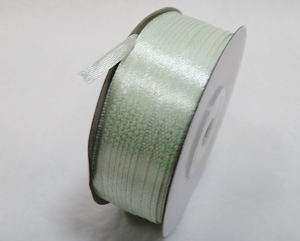 Лента атласная 3 мм ( 91метр )цв.  бледно-салатовый №50