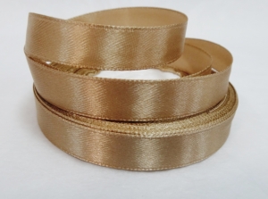 Лента атласная 12мм цвет А зол- кофейный .