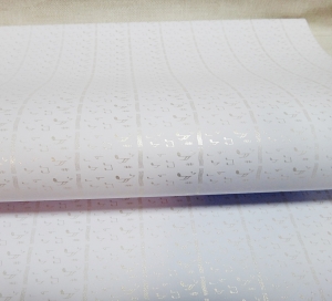 Бумага для упаковки цветов и подарков  (60х70 см , уп 5 листов).Перламутровые ноты. 