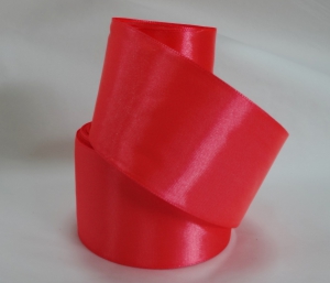 Лента атласная 50 мм (цв 129 краснорозовый  , 23 метра )