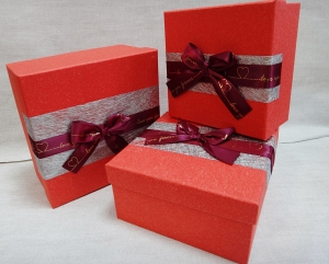 Подарочная коробка 3351 комплект 3 шт )