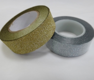 Декоративный скотч 21724 (10 метров ) цв . серебро темное . 