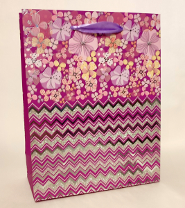 Пакет подарочный с глиттером 1400 (19*13*6 см)