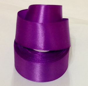 Лента атласная 40 мм(цв. 29 тем-сиреневый / 23 метра)