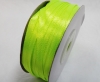 Лента атласная 3 мм ( 91метр )цв. салатово-желтый неон